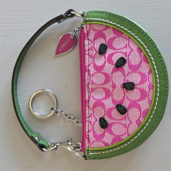 Coach Handbags - COACH Watermelon Slice Coin Purse Charm